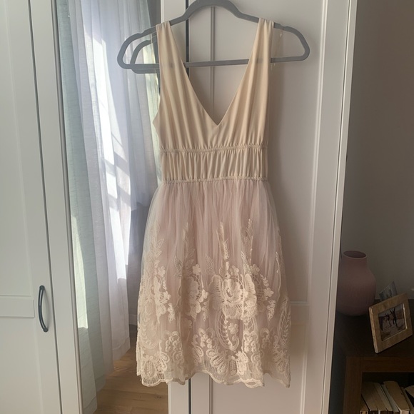 American Rag Dresses & Skirts - American Rag Blush Lace Dress